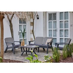 Hanah home Club sto Silva, 90x52.5x45 cm, Siva Cijene