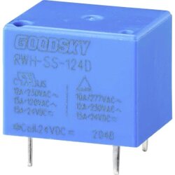 GoodSky RWH-SS-124D relej za tiskane pločice 24 V/DC 15 A 1 prebacivanje 1 St. Tray Cene