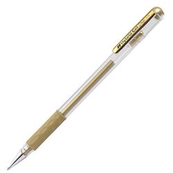 Pentel Gel roler pisalo Metallic Hybrid Grip, 0.8 mm, zlato Cene