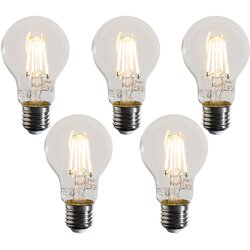 LUEDD Set van 5 E27 dimbare LED lampen A60 helder 4W 470 lm 2700K Cene