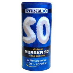 Kristal So rafinisana morska so sitna jodirana 250g Cene