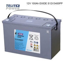 Exide S12V3400PP 12V 100Ah sprinter F-M6 terminal ( 4499 ) Cene