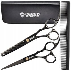 Dexxer pRO frizerski set inox škarij + glavnik QUIFF2 Cene