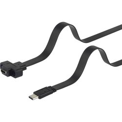 Renkforce USB 3.1 (gen. 2) podaljšek [1x moški konektor USB-C - 1x ženski konektor USB-C] 0.5 m črna lahko se privije, visoko fleksibilno US, (20416027) Cene