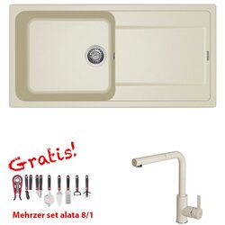 ELLECI Set Life 480 + slavina C02 Bianco Antico Cene