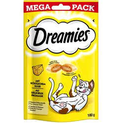 Dreamies mačji priboljšek mega pakiranje 180 g - Varčno pakiranje: sir (3 x 180 g) Cene