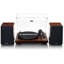 Lenco Gramofon LS-600WA, sa zvučnicima, Bluetooth 5, ugrađeno predpojačalo i pojačalo, RCA izlaz, 2x30W RMS, 33 i 45 RPM, Audio-Technica cartridge AT-VM95E Cene
