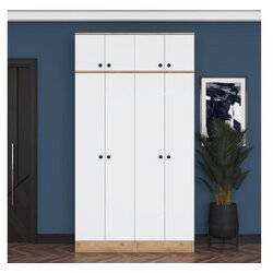 Hanah home Ormar za hodnik EA146 - 3883, 119,6x226,4x37,5 cm, Bijela Cijene