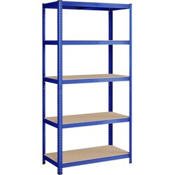 Songmics regal 150 x 75 x 30 cm, rjavo-moder, GLR30Q Cene