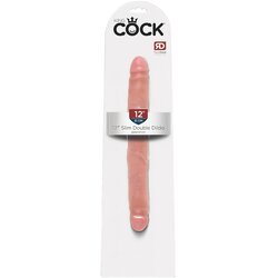 Tonga 12 Slim - realistični dupli dildo (31cm) - prirodan Cene