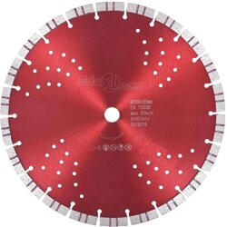 vidaXL Diamantni rezalni disk s turbo in luknjami iz jekla 300 mm Cene