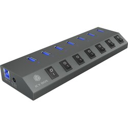 Raidsonic IB-HUB1701-C3 7 port USB 3.0 Type-A Hub Cene