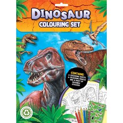 Dino World Slikovnica Dinosauri set za bojanje s bojicama Cene
