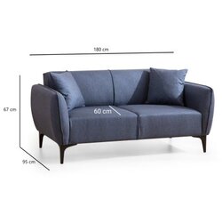 Artie Sofa dvosed Belissimo Blue Cene