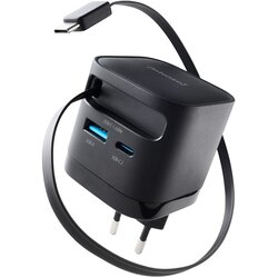 Intenso Punjač Power adapter w65acic gan black, Kućni, Type c kabel, Brzi, 1xusb-a, 1xusb-c, 65W, Crni Cijene