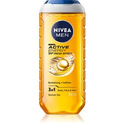 Nivea men active energy okrepljujući gel za tuširanje za lice, tijelo i kosu 250 ml za muškarce Cijene