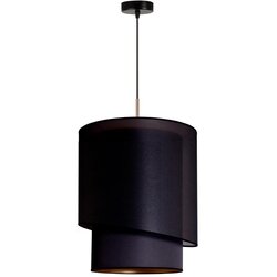  Duolla - Visilica na sajli PARIS 1xE27/15W/230V prečnik 40 cm crna/zlatna Cene