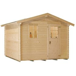 KIEHNHOLZ Vrtna kućica Kopenhagen 4 (Vanjska dimenzija uklj. krovni prevjes (Š x D): 310 x 293 cm, Drvo, Natur) Cene