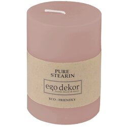 Eco candles by Ego dekor Pudrasto rožnata sveča Friendly, čas gorenja 37 h Cene