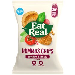 Eat Real čips od humusa sa paradajzom i bosiljkom 45g Cene