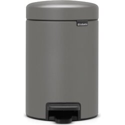 Brabantia Koš za smeti s pedalom 3 L s plastičnim vložkom - Mineral Concrete Grey Cene