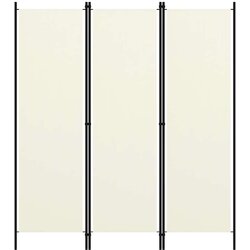  Sobna pregrada s 3 panela krem-bijela 150 x 180 cm Cijene