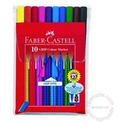 Faber-Castell Grip 10-delni komplet pralnih barvnih flomastrov - Cene