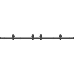 vidaXL Komplet opreme za drsna vrata 183 cm jeklo črne barve Cene