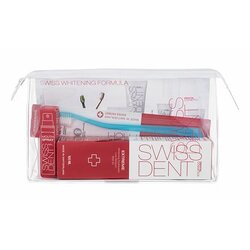 Swissdent extreme whitening darilni set pasta za zobe extreme whitening toothpaste 100 ml + sprej za usta extreme mouth spray 9 ml + zobna ščetka soft toothbrush + kozmetična torbica Cene