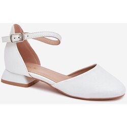 EVENTO children's shiny sandals on low heel white nelly Cijene