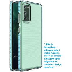 Spring Case prozirna zaštitna gel maska sa okvirom u boji za Samsung Galaxy A12 / Galaxy M12 Cene