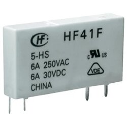 Hongfa Mrežni relej HF41F/024-ZST, 24 V/DC, 1 x preklopni k., maks. 6 A, 30 V/DC Cene