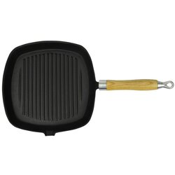 vidaXL Grill Tava s Drvenom Ručkom Lijevano Željezo 20x20 cm Cijene