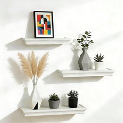 JUJOYBD 3-delni set ozkih plavajočih stenskih polic Cene