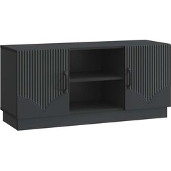 TV ormar Crna 102 x 34 5 x 47 cm Konstruirano drvo - Crna Cene
