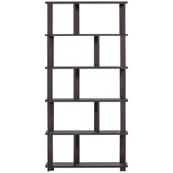 WOOOD Tamno smeđa biblioteka od punog hrasta 90x186x30 cm Riss – Cene