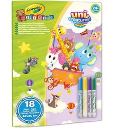 Crayola MiniKids Divovski set za bojanje čarobnih životinja sa 4 flomastera Cene