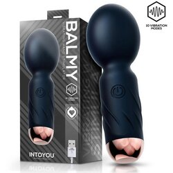 INTOYOU Balmy Vibrating Wand Stimulator Black Cene