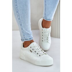 Big Star Women's insulated platform sneakers Big Star white Cene