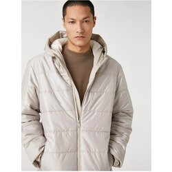 Koton Basic Down Jacket with a Hooded Pocket Detailed Zipper. Cene