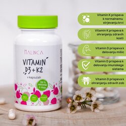  Vitamin D3 + K2 Cene