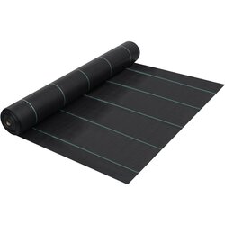 vidaXL Tkanina proti plevelu in koreninam mat črna 2x5 m PP, (21831913) Cene