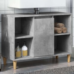 vidaXL kupaonski ormarić boja betona 80x33x60 cm od konstruiranog drva Cijene