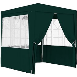 vidaXL Profesionalni šator za zabave 2,5 x 2,5 m zeleni 90 g/m² Cijene