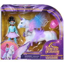 Unicorn Academy Wing Magic Layla in Glacier, gibljiva lutka Cene