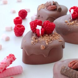 Ketlimóns Ketlimons Set sveća Chocolatier’s Hearts, 2 komada, Braon Cene