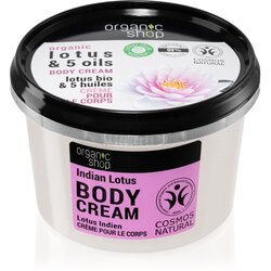 Organic Shop Organic Lotus & 5 Oils negovalna krema za telo 250 ml Cene