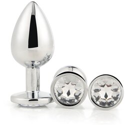 DREAMTOYS komplet analnih čepov gleaming love silver Cene