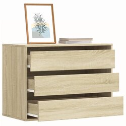vidaXL Kutna komoda s ladicama boja hrasta sonome 80x41x58 cm drveni Cijene