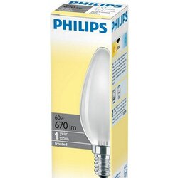 Philips standardna sijalica 60W E14 230V B35 FR 1CT/10X10F Cene